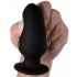 Squeeze-It Silexpan Anal Plug Medium Black - Anal Plugs