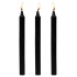 Master Series Dark Drippers Fetish Drip Candle Set Of 3 Black - Massage Candles