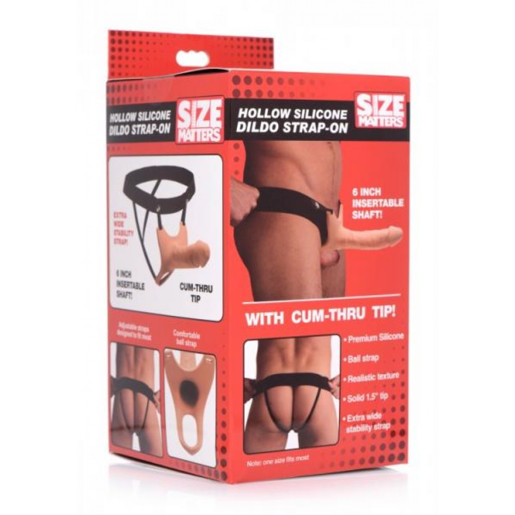 Size Matters Silicone Dildo Strap-on Flesh - Harness & Dong Sets