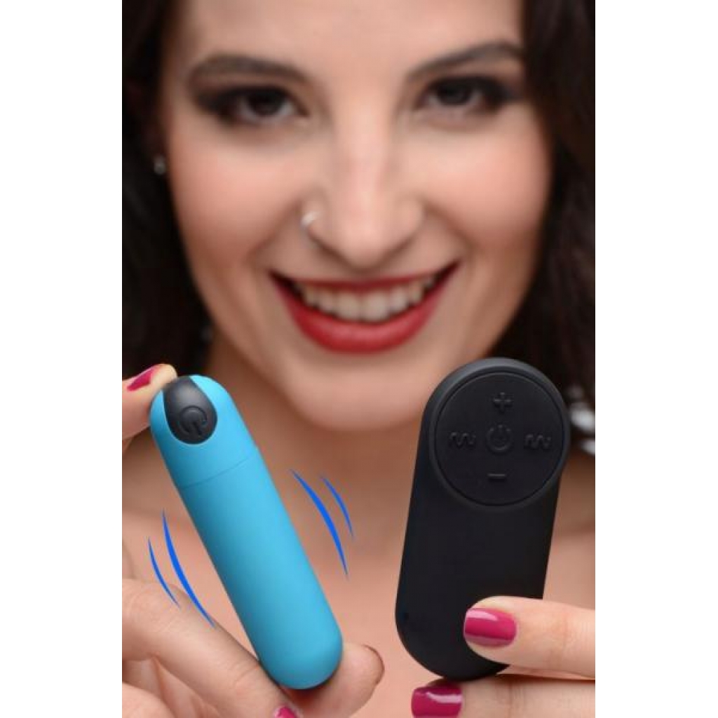 Bang! Vibrating Bullet W/ Remote Control Blue - Bullet Vibrators