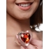 Booty Sparks Red Heart Glass Anal Plug Set - Anal Trainer Kits