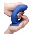 Squeeze-it Squeezable Thick Phallic Dildo- Blue - Realistic Dildos & Dongs