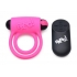 Bang! Silicone Cock Ring & Bullet W/ Remote Pink - Couples Vibrating Penis Rings
