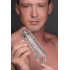 Size Matters 1.5in Penis Enhancer Sleeve Clear - Penis Sleeves & Enhancers