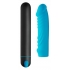 Bang! Xl Bullet & Ribbed Silicone Sleeve Blue - Realistic