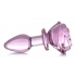 Booty Sparks Pink Rose Glass Small Anal Plug - Anal Plugs