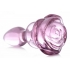 Booty Sparks Pink Rose Glass Small Anal Plug - Anal Plugs