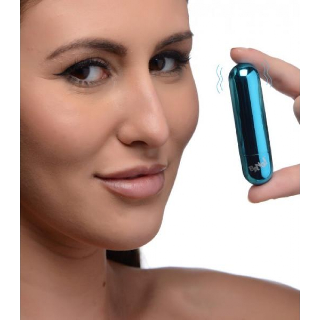 Bang! 10x Vibrating Metallic Bullet Blue - Bullet Vibrators