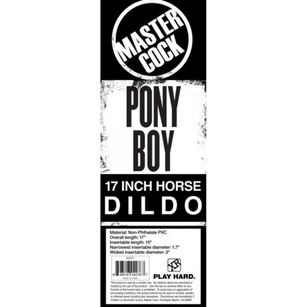 Master Cock Pony Boy 17in Horse Dildo - Extreme Dildos