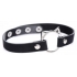 Master Series Kinky Kitty Ring Slim Choker Black - Collars & Leashes