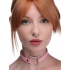 Master Series Kinky Kitty Ring Slim Choker Pink - Collars & Leashes