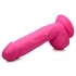 Pop 8.25in Dildo with Balls - Pink