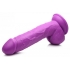 Pop 8.25in Dildo with Balls - Purple