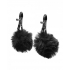 Charmed Pom Pom Nipple Clamps Black - Nipple Clamps