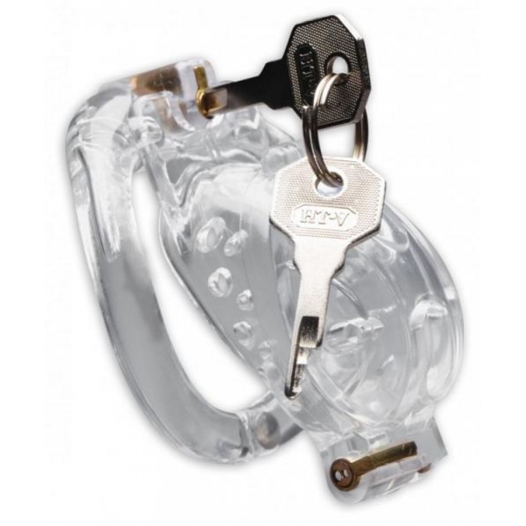 Master Series Custome Lockdown Chastity Cage Clear - Chastity & Cock Cages