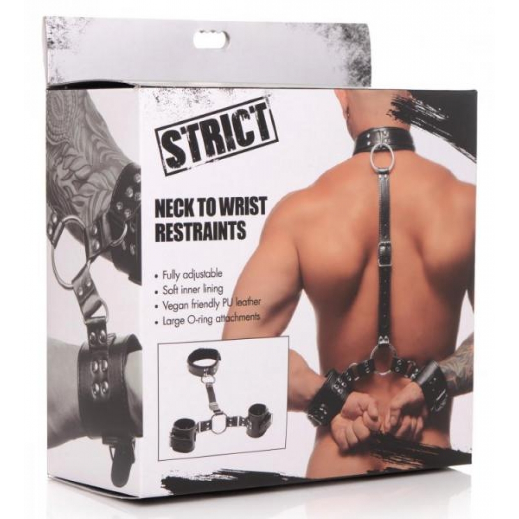 Strict Neck To Wrist Restraint - BDSM Kits