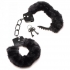 Master Series Cuffed In Fur Furry Handcuffs Black - Handcuffs