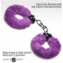 Master Series Cuffed In Fur Furry Handcuffs in Purple