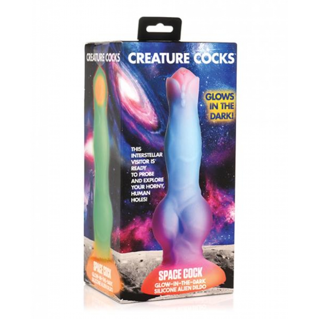 Creature Cocks Space Cock Glow In The Dark Silicone Dildo - Extreme Dildos