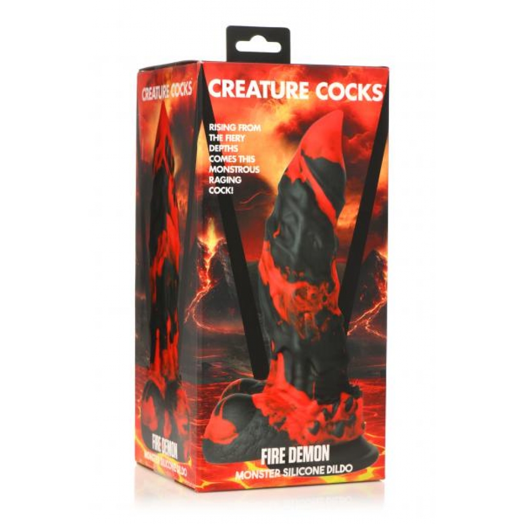Creature Cocks Fire Demon Monster Silicone Dildo - Extreme Dildos