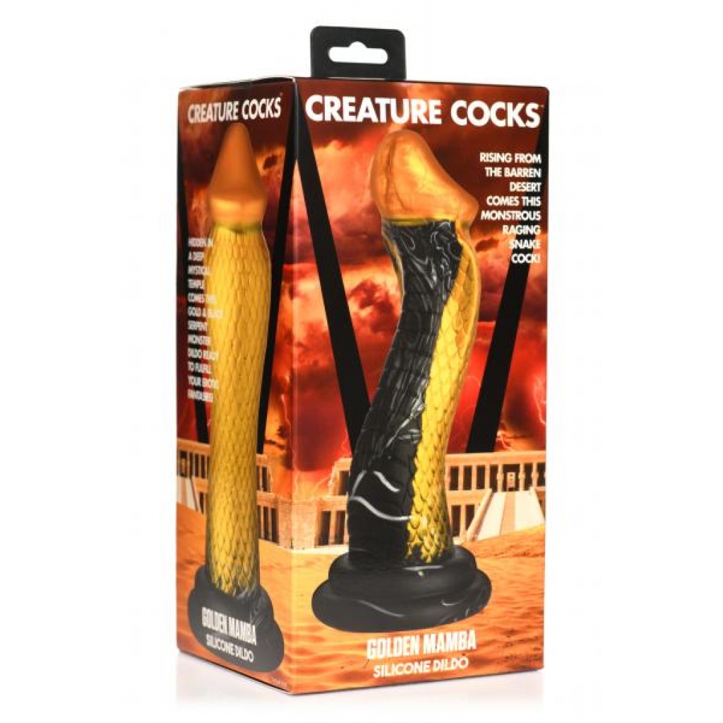 Creature Cocks Golden Mamba Silicone Dildo - Extreme Dildos