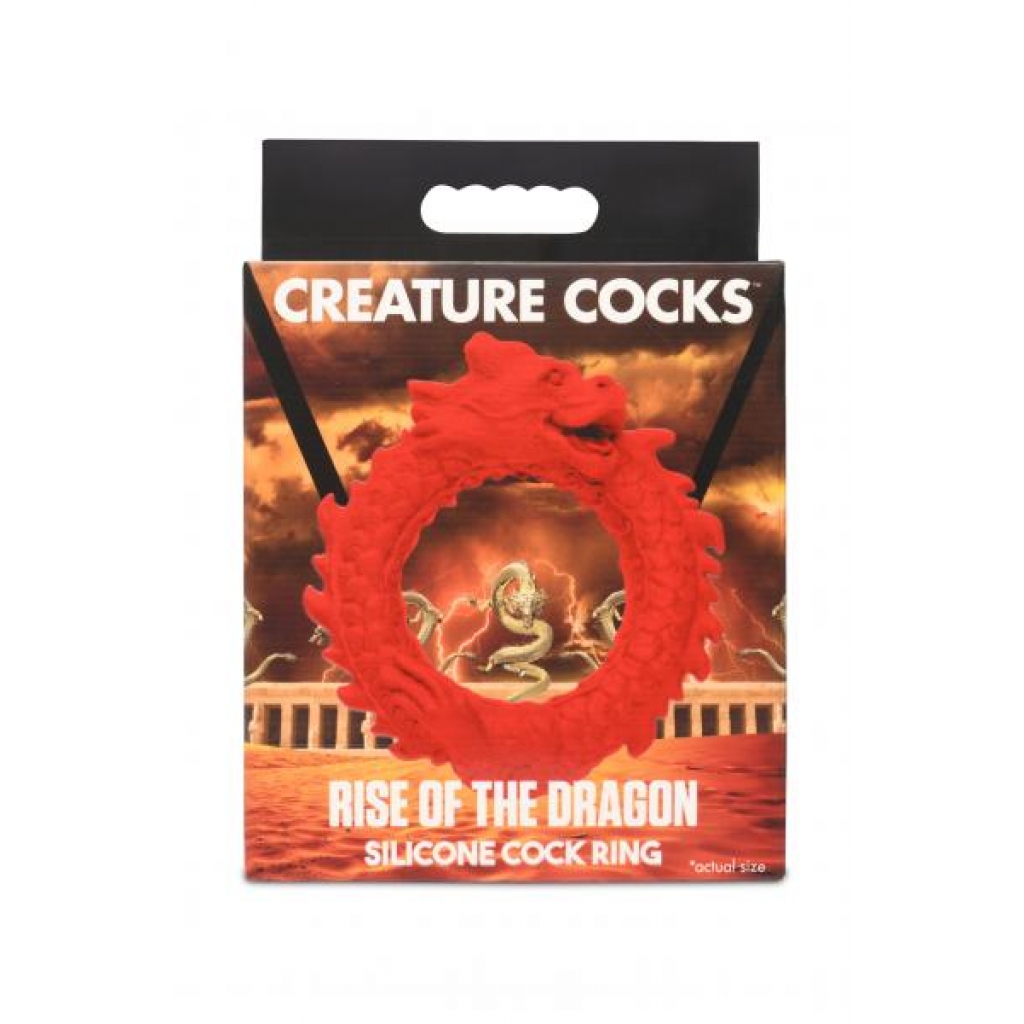Creature Cocks Rise Of The Dragon Silicone Cock Ring - Luxury Penis Rings