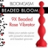Bloomgasm Beaded Bloom 9x Rose - Anal Beads