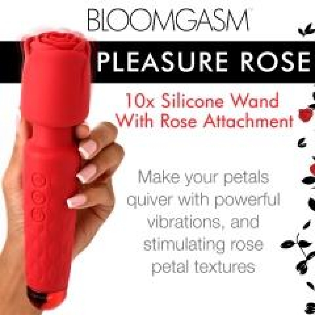 Bloomgasm Pleasure Rose Wand with Rose Attachment