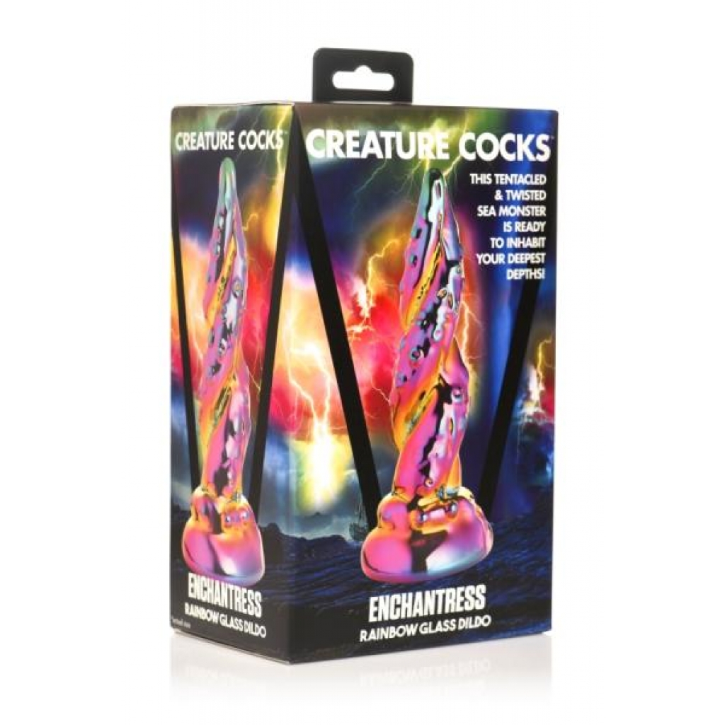 Creature Cocks Enchantress Rainbow Glass Dildo - Extreme Dildos