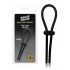 Rock Solid Lasso Single Adjustable Lock Black Cock Tie - Adjustable & Versatile Penis Rings