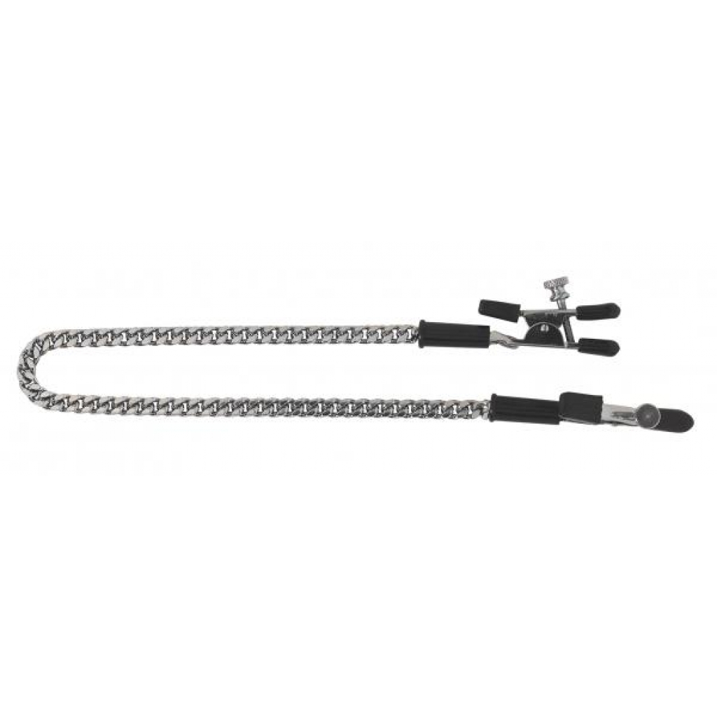 Alligator Tip Clamp Adjustable Jewel Chain - Nipple Clamps