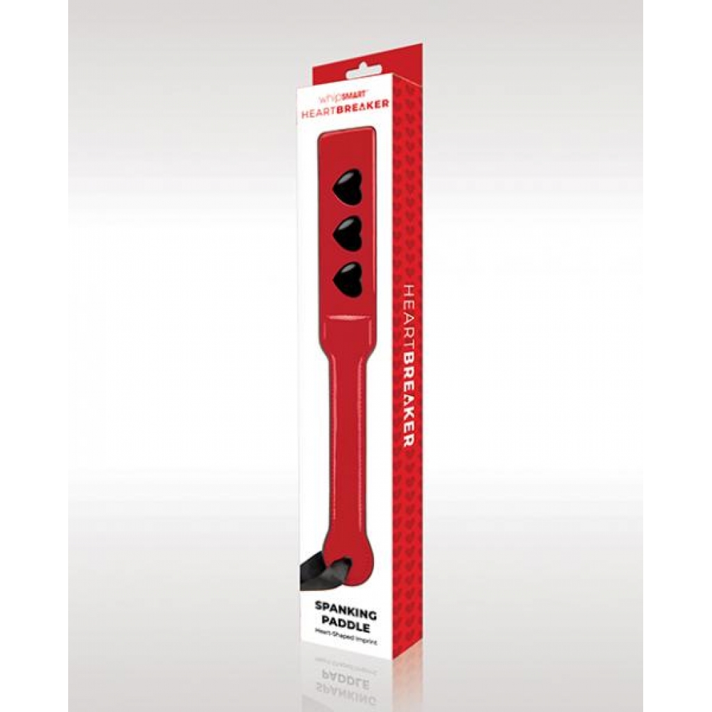 Whipsmart Heartbreaker Spanking Paddle - Red/black - Paddles