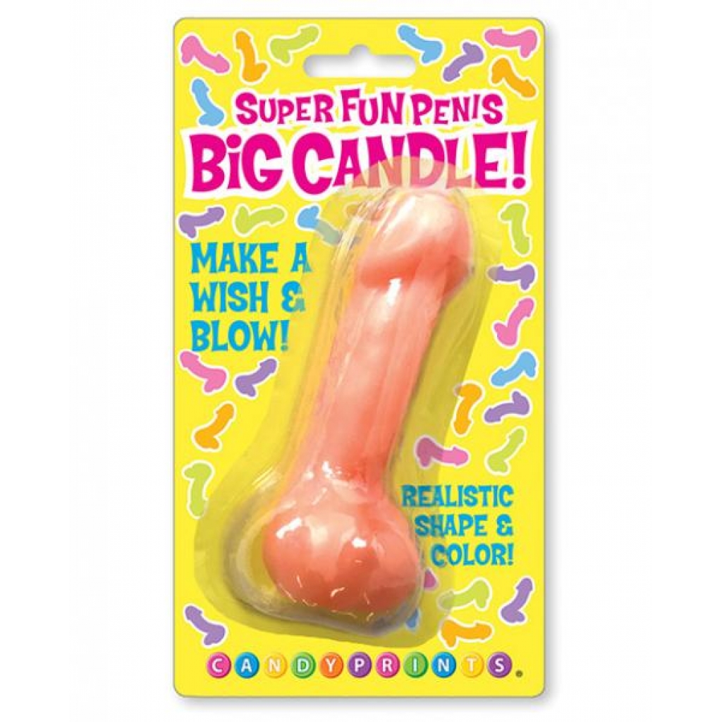 Super Fun Big Penis Candle Pink - Serving Ware