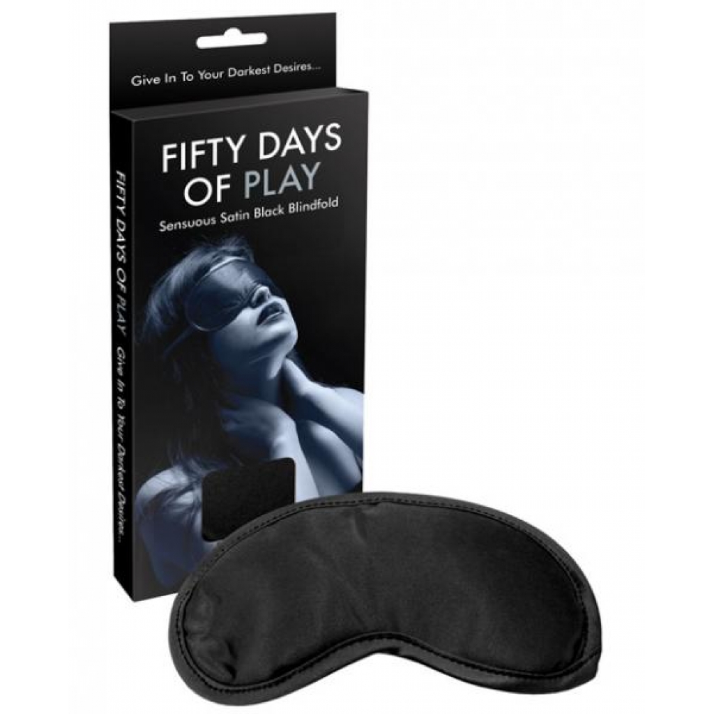 Fifty Days Of Play Blindfold Black O/S - Blindfolds