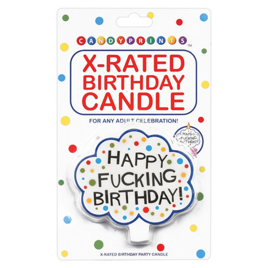 Happy fucking birthday candle - Serving Ware