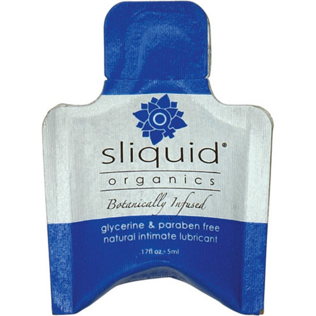 Sliquid organics natural intimate lubricant - .17 oz pillow - Lubricants