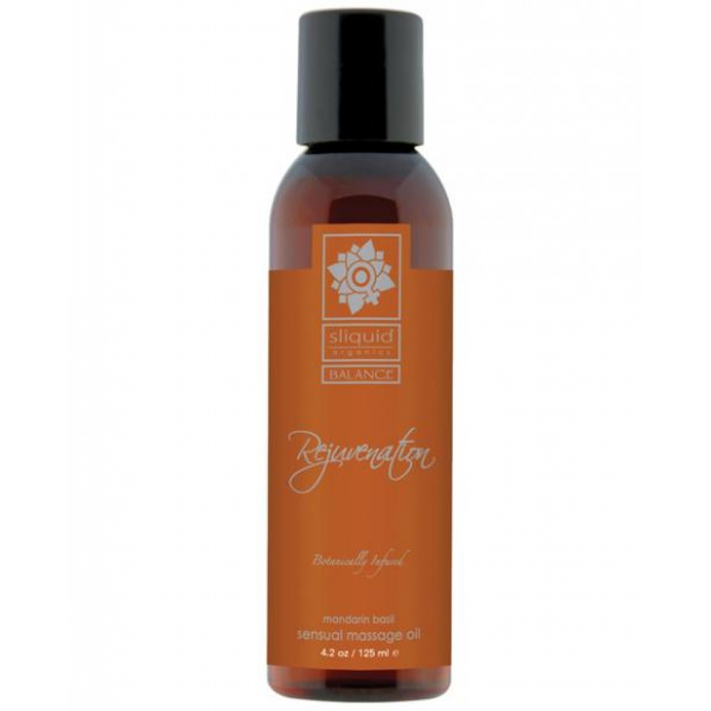 New sliquid organics rejuvenate massage oil 4.2 oz - Sensual Massage Oils & Lotions