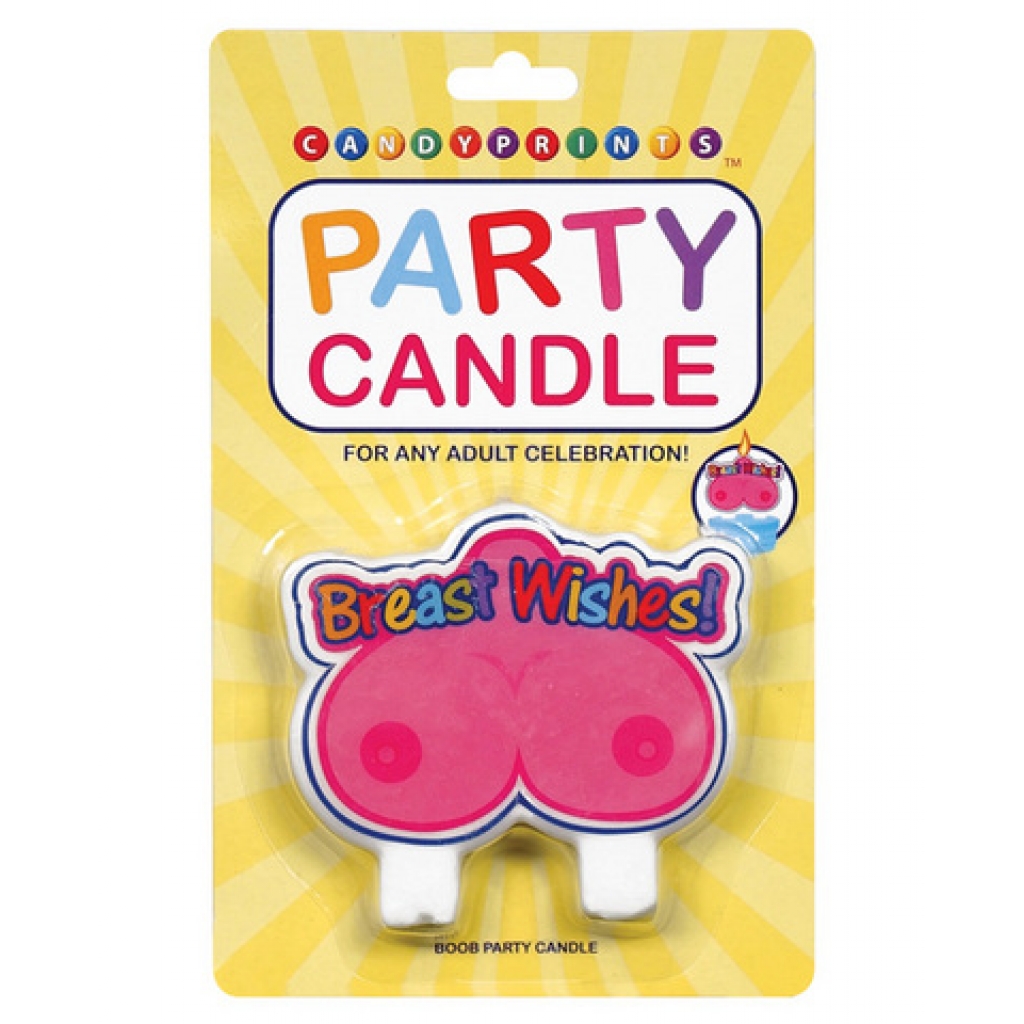 Breast wishes party candle - Serving Ware