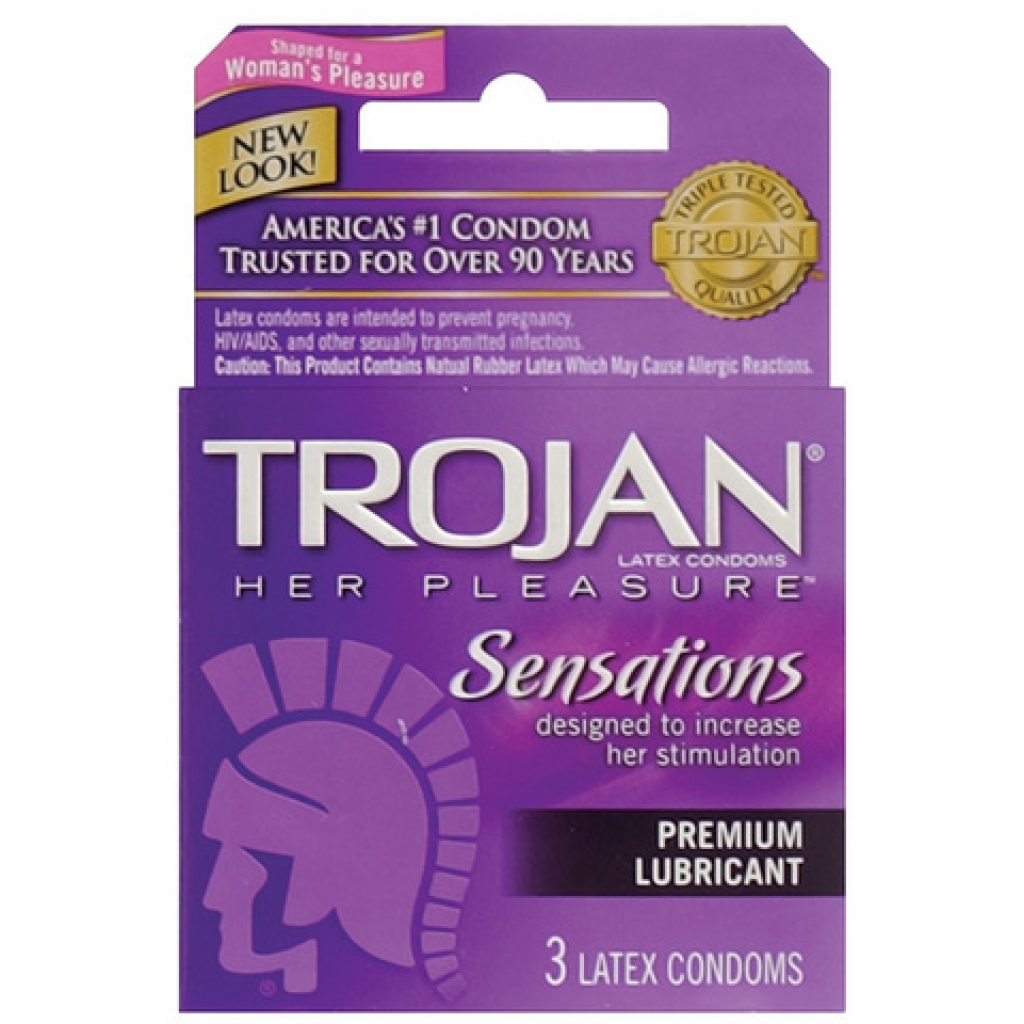 Trojan her pleasure 3-pack - Condoms