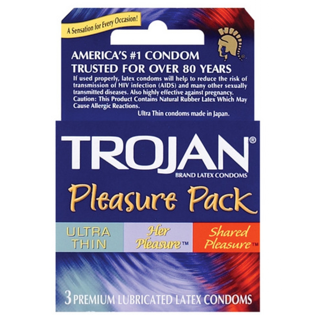 Trojan pleasure pack 3-pack - Condoms