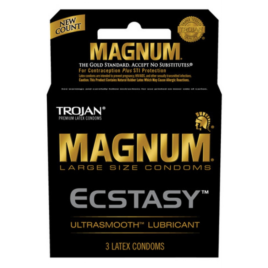 Trojan Magnum Ecstasy Condoms - Box of 3