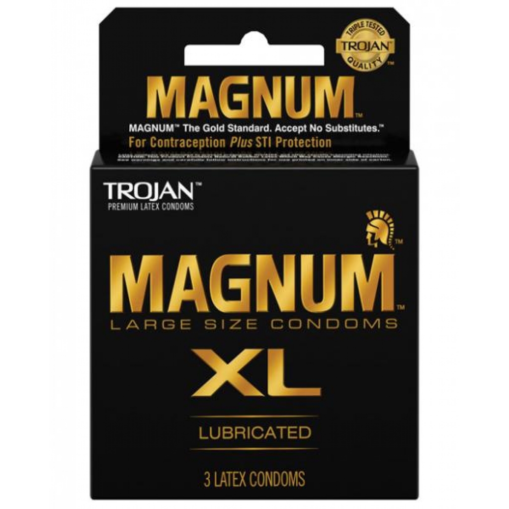 Trojan Magnum XL 3 Pack Latex Condoms - Condoms