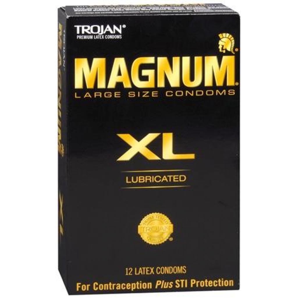 Trojan magnum xl lubricated condom - box of 12 - Condoms