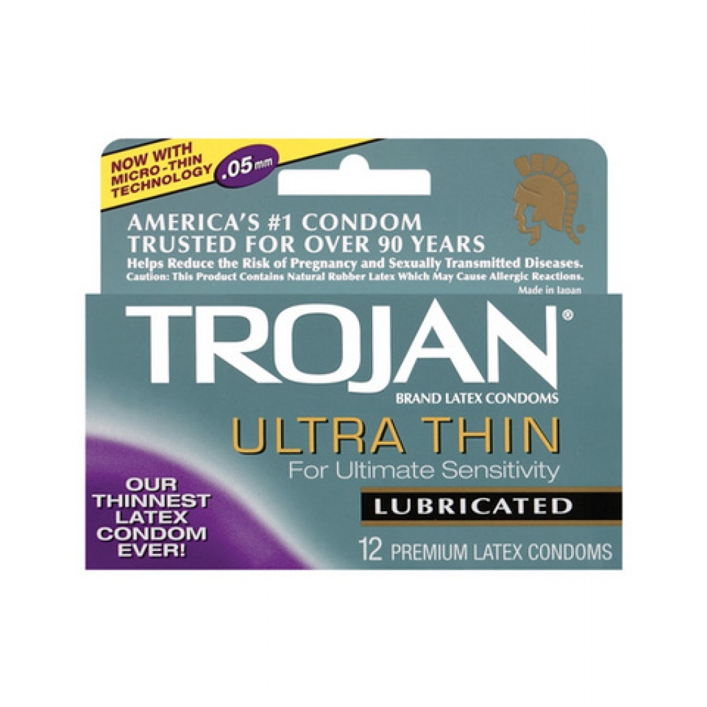 Trojan ultra thin - box of 12 - Condoms