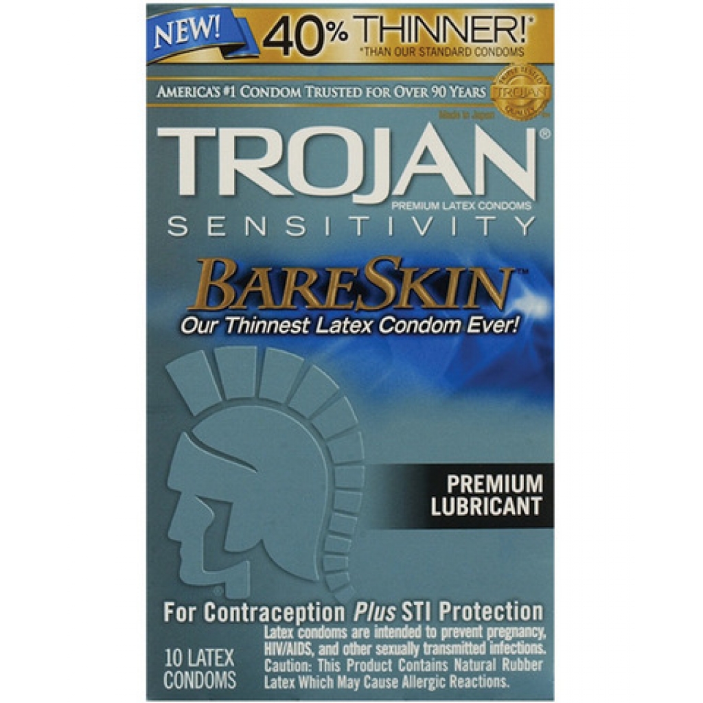 Trojan bare skin condoms - box of 10 - Condoms