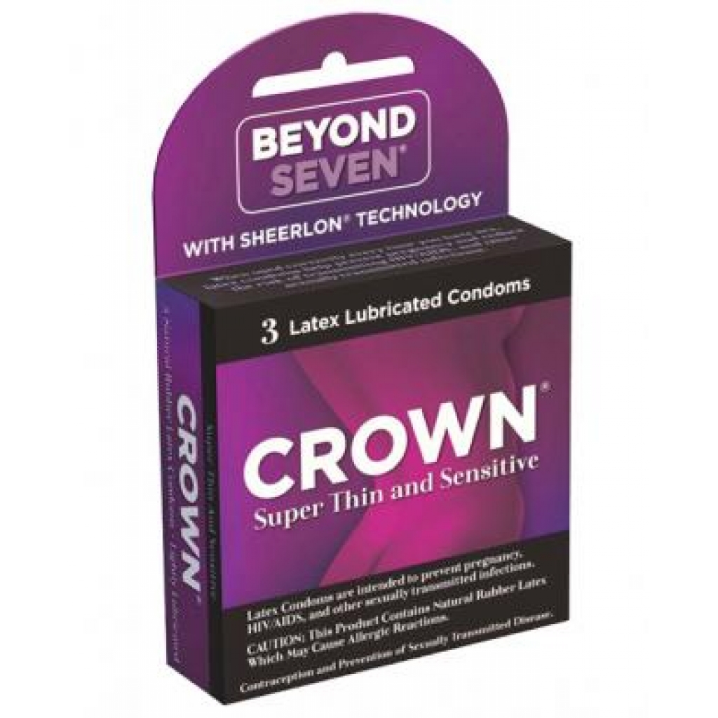 Crown Latex Condoms 3 Pack - Condoms