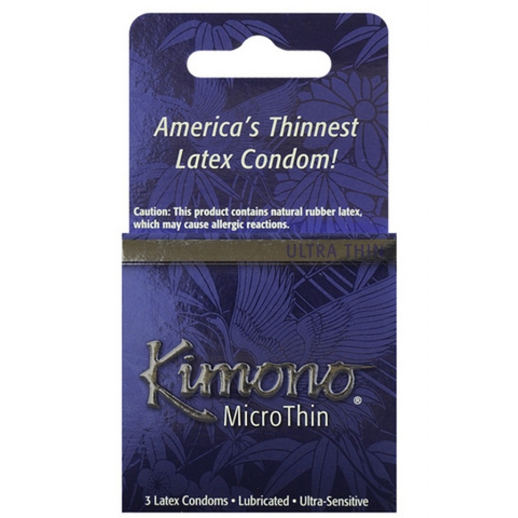 Kimono micro thin condom - box of 3 - Condoms