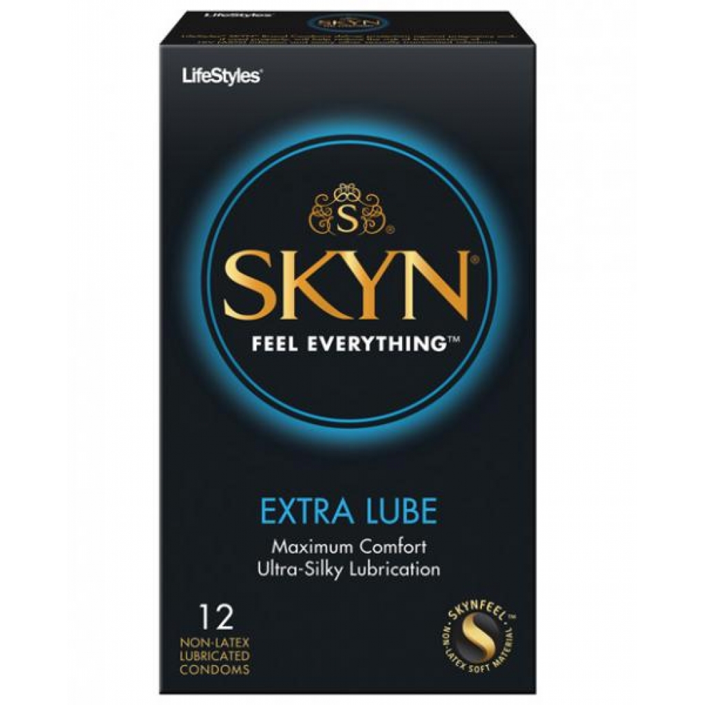 Lifestyles Skyn Extra Lubricated Condoms Box Of 12 - Condoms