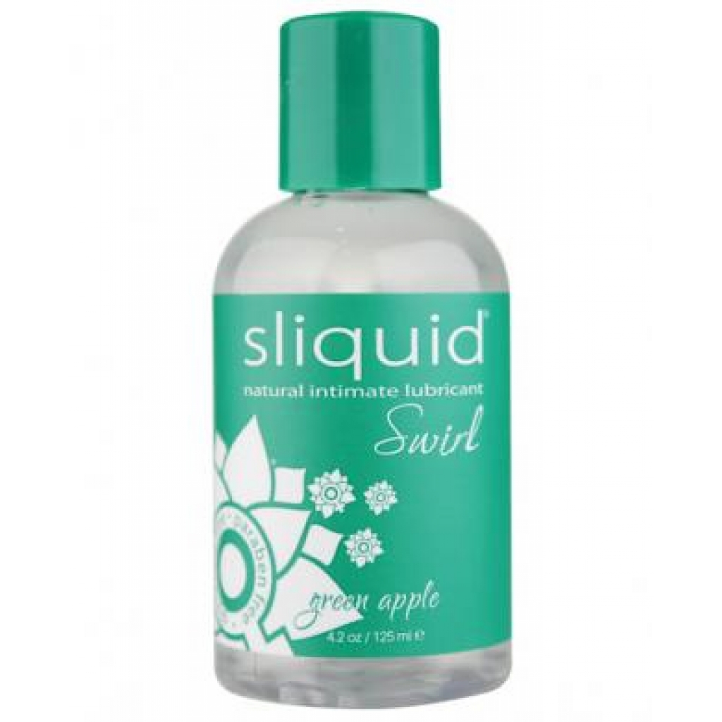 Sliquid Swirl Lubricant Green Apple Tart - 4.2 oz bottle - Lubricants