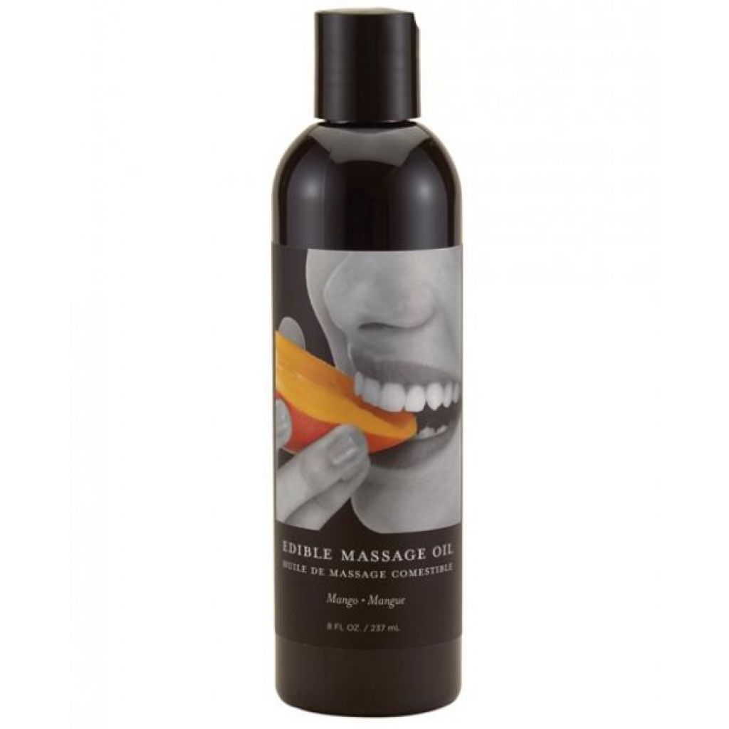 Earthly Body Edible Massage Oil - 8 Oz Mango - Sensual Massage Oils & Lotions